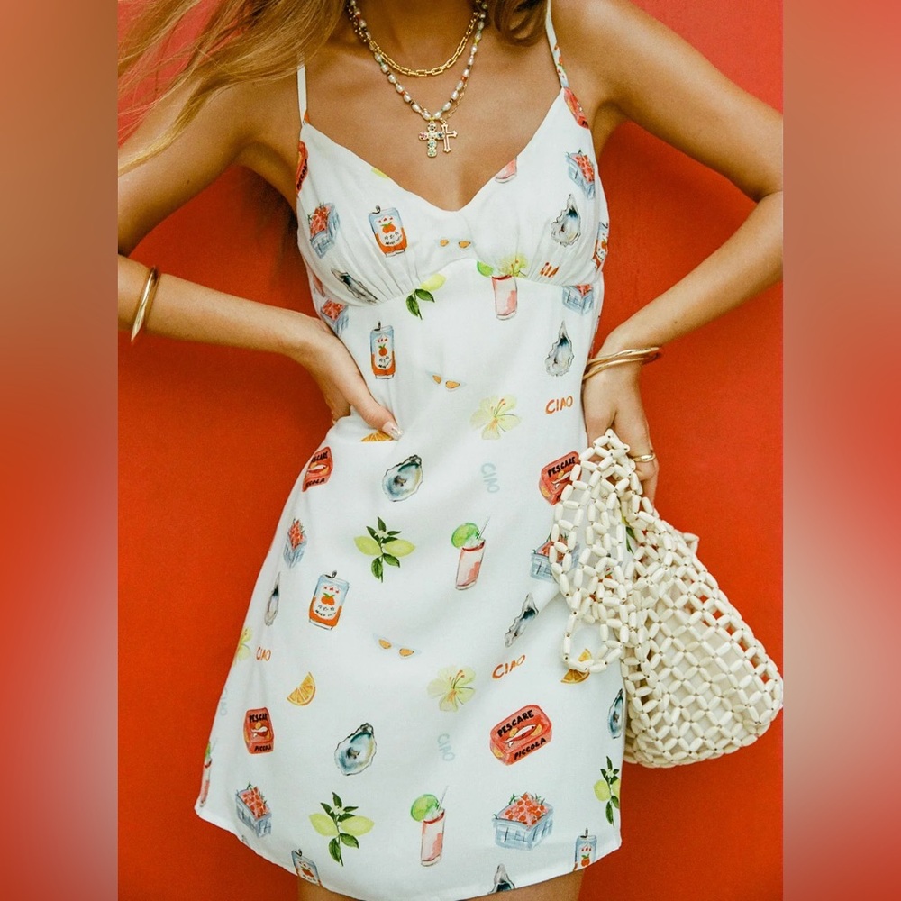 PP Jaye Mini Dress White / Multi